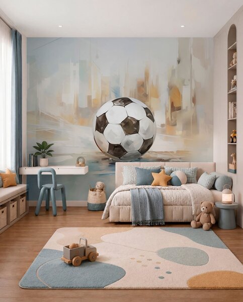 Tapety Futbal v maľovanom svetle, Fototapety abstraktné, w05102 : Uwalls.sk