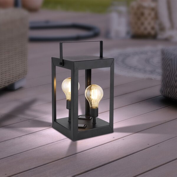 GLOBO solárne svetlo záhradné svietidlo 28cm solárna lampa vonkajšie svetlo solárne 36700
