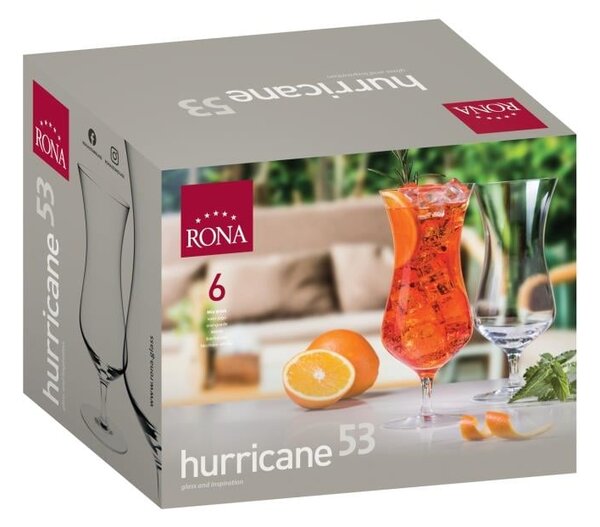 RONA UNIVERSAL HURRICANE KOKTEILOVÝ POHÁR 530ML SADA 6KS