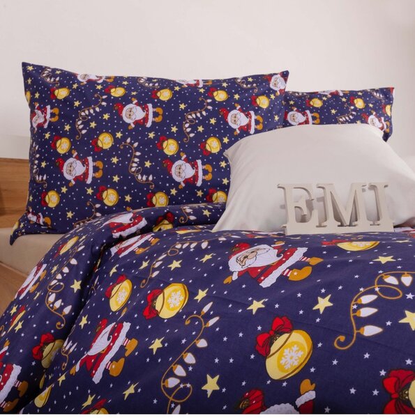 Vianočné obliečky bavlnené Mikuláš EMI