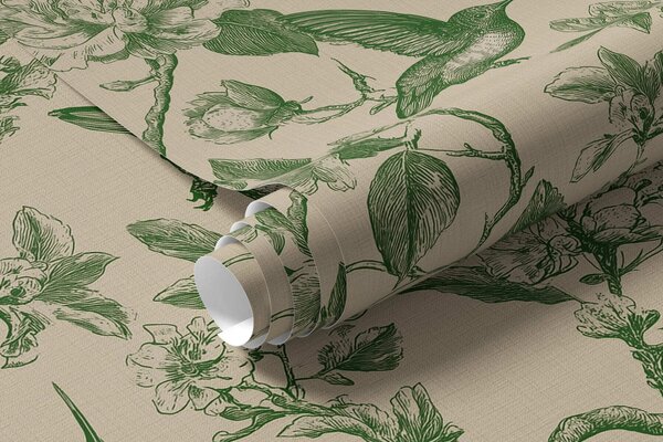 Tapety Záhradná rytina s kolibríkmi, Tapety na plochu jedinečné, a00965 : Uwalls.sk