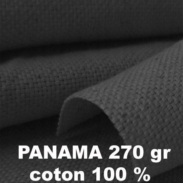 PANAMA bavlnená látka 270 gr/m2, farba Grafitová