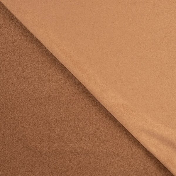 Metráž Kostýmovka Semiš SUEDE Stretch - Hnedá koňaková