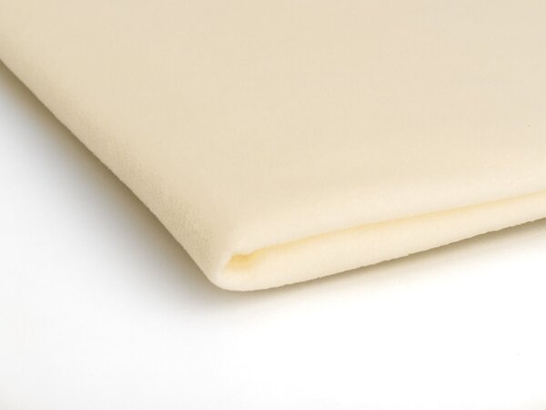Microfleece farba ecru 02