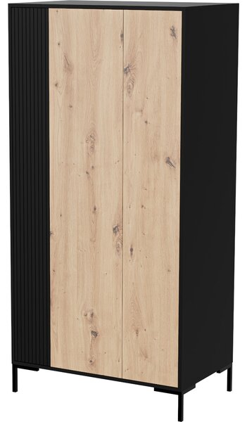 MEBLINE Skriňa CIMER 10 čierna / dub artisan