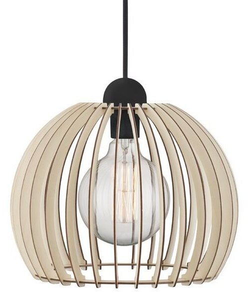 Drevený závesný luster Chino pre žiarovku E27 ø30cm – LED lustre a svietidlá > Lustre