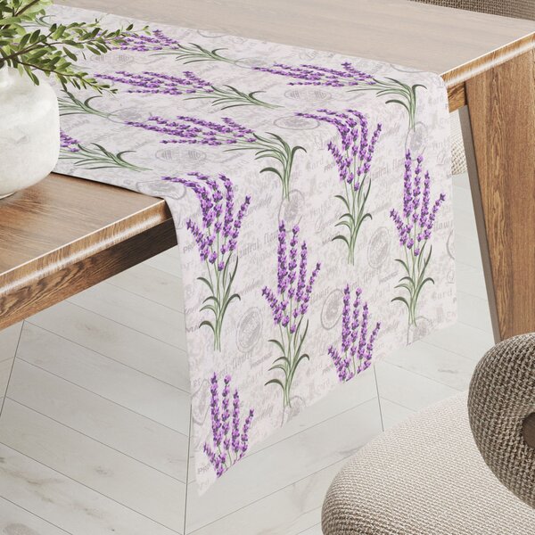 Biante Dekoračný behúň na stôl PML-033 Provence levandule 20x120 cm