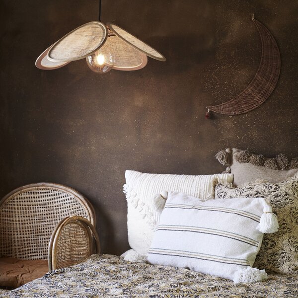 Stropná lampa Rattan and Linen