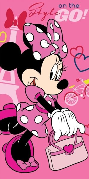 Detský uterák s motívom Minnie Mouse RDC8 Ružová