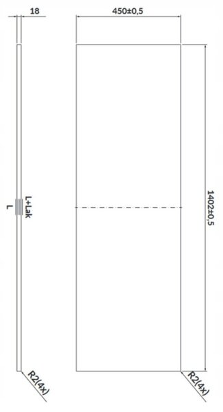 Cersanit Larga, doska na skrinku 140cm, mramor Calacatta, S932-054