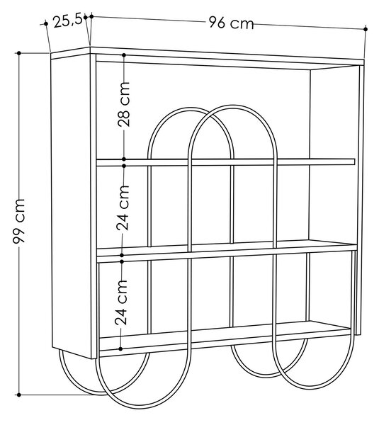ASIR Komoda NORFOLK CONSOLE biela