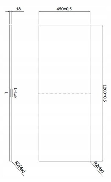 Cersanit Larga, doska na skrinku 120cm, mramor Calacatta, S932-053