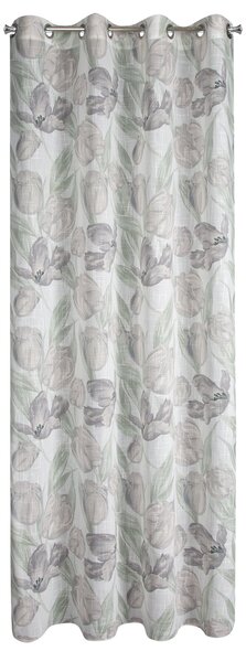 ZÁVES NA KRÚŽKOCH MILLIE 140X250 CM KVETY