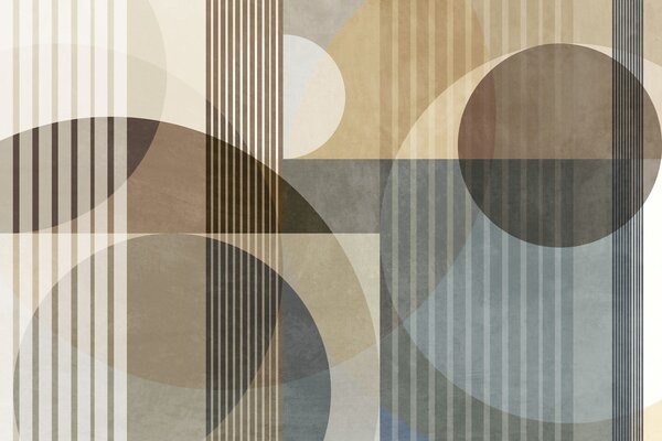 Tapety Okrové oblúky a jemné pruhy, Fototapety geometria, w09834 : Uwalls.sk
