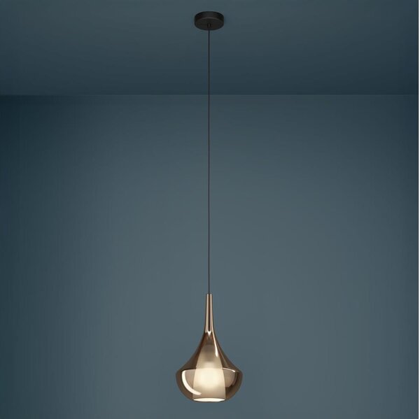 Eglo 390438 - Luster na lanku ALMOSTER 1xE27/28W/230V medený