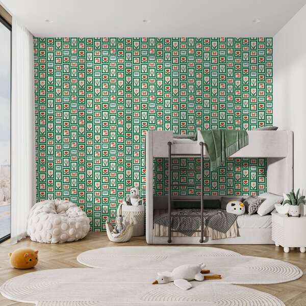 Tapety Zelené lúčne poštové známky, Tapety kvety, a01175 : Uwalls.sk