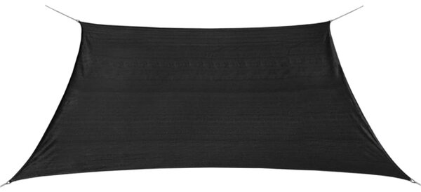 Plachta proti slnku z HDPE, štvorcová, 3.6x3.6 m, antracitová