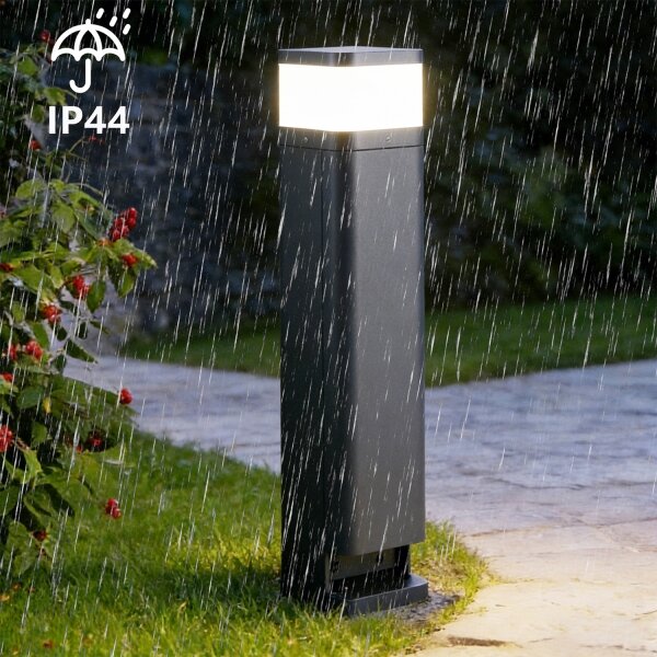 Brilagi -Vonkajšia lampa s 2 zásuvkami SCHUKO PILLAR 1xG9/11W/230V IP44 antracit