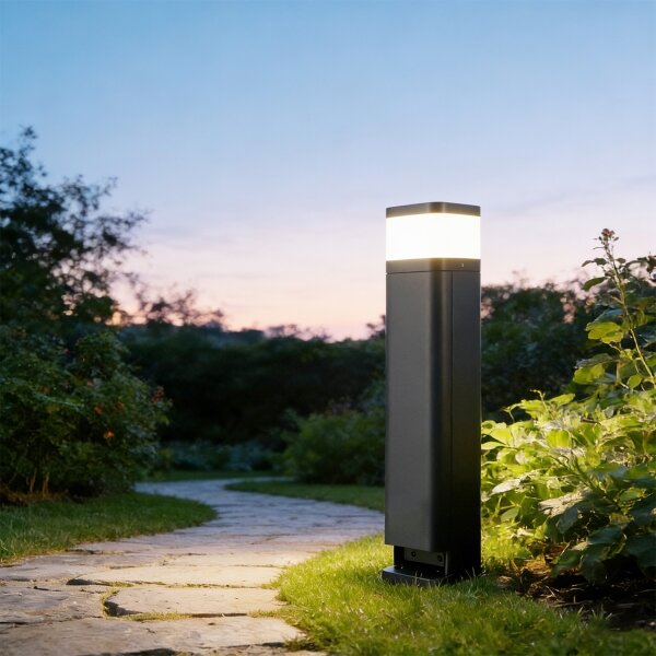 Brilagi -Vonkajšia lampa s 2 zásuvkami SCHUKO PILLAR 1xG9/11W/230V IP44 antracit