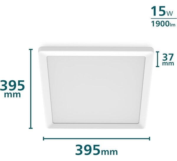 Philips - stmievateľné LED stropné svietidlo LED/15W/230V 2700K 39,5x39,5 cm