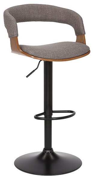 Dizajnová barová otočná stolička Uriela jaseň / sivá