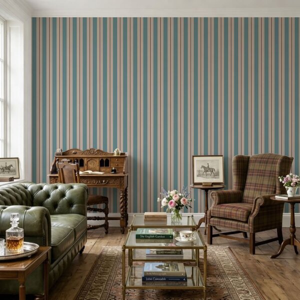 Tapety Tmavomodrozelené a béžové pruhy s tmavými detailmi, Tapety geometria, Tapety pruhy, a01183v5 : Uwalls.sk
