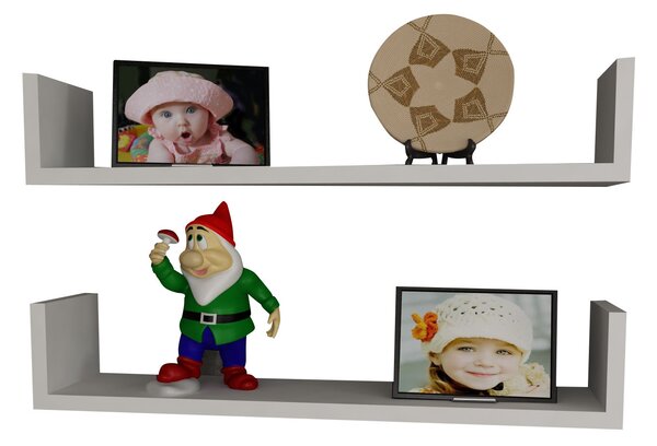 ASIR Nástenná polica IRIS biela