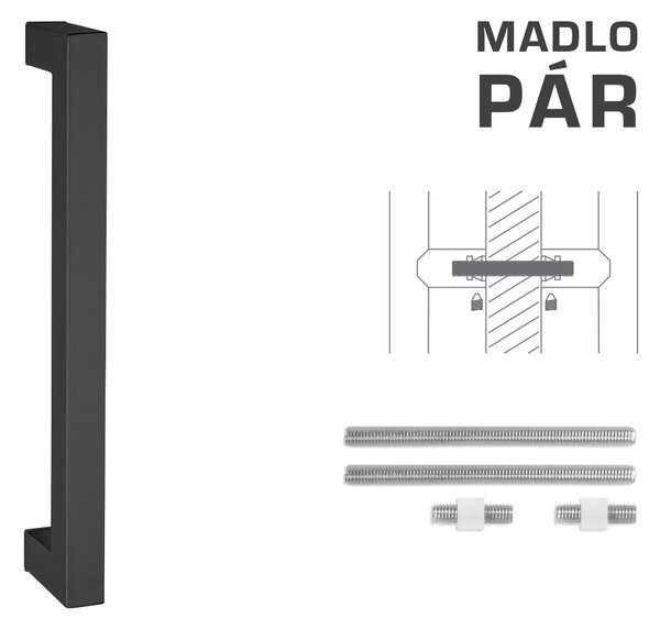 FT - MADLO kód K02K 25x25 mm UN pár 200 mm, 225 mm, 25x25 mm