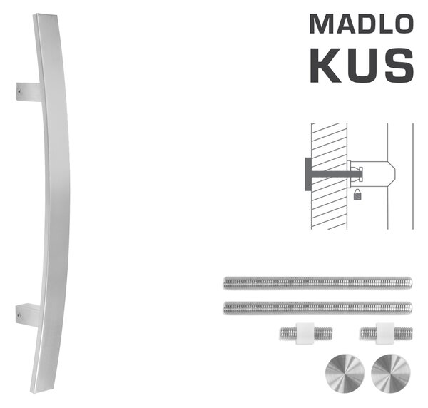 MPkovania FT - MADLO kód K41C 40x10 mm UN ks Rozteč madla: 300 mm, Rozmer profilu madla: 40x10 mm, Dĺžka: 500 mm