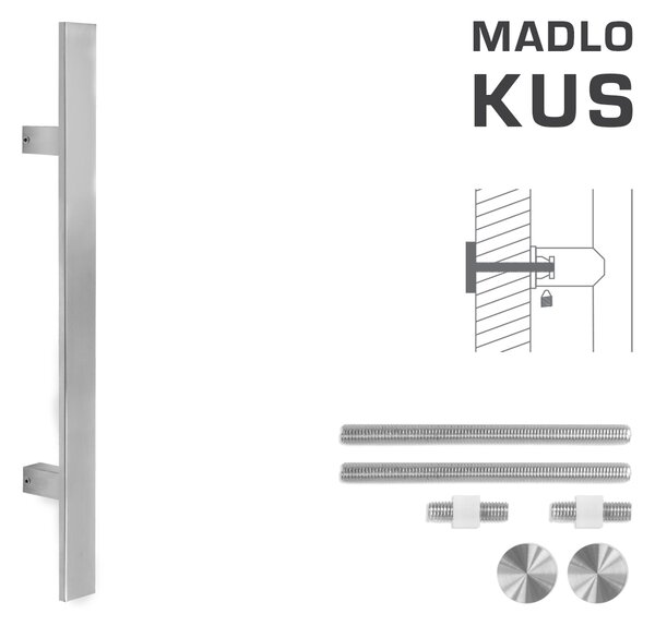 MPkovania FT - MADLO kód K41S 40x10 mm UN ks Rozteč madla: 210 mm, Rozmer profilu madla: 40x10 mm, Dĺžka: 400 mm