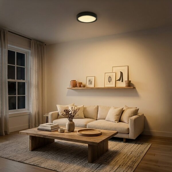 Brilagi - LED stropné svietidlo MATTEO LED/24W/230V priemer 31 cm čierna