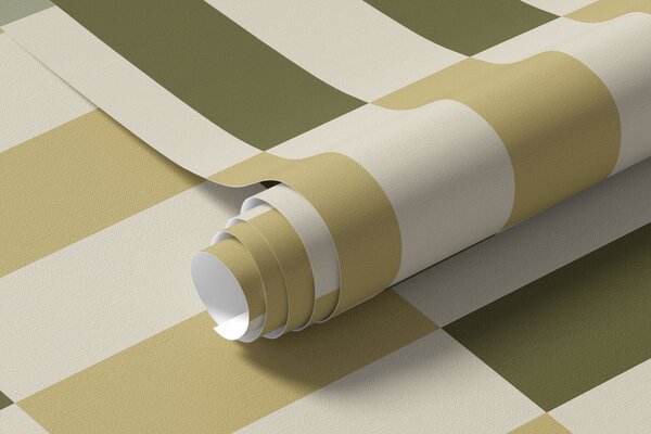 Tapety Pruhovaný vzor v zelených a pieskových odtieňoch, Fototapety geometria, w05150 : Uwalls.sk