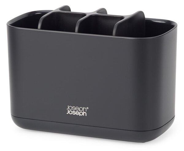 Čierny plastový stojan na zubné kefky EasyStore – Joseph Joseph