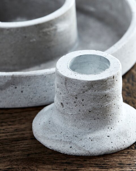 Svietnik Daca Grey Polystone