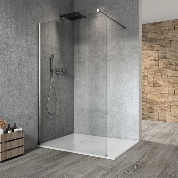Gelco Gelco, VARIO WHITE jednodielna sprchová zástena do priestoru, dymove sklo, 700 mm, GX1370GX2215