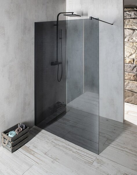 Gelco Gelco, VARIO WHITE jednodielna sprchová zástena do priestoru, dymove sklo, 700 mm, GX1370GX2215