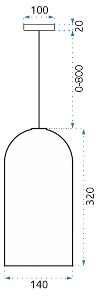 Toolight Fox B, závesná lampa 1xE27 APP196-1CP, čierna-ružové zlato, OSW-00177