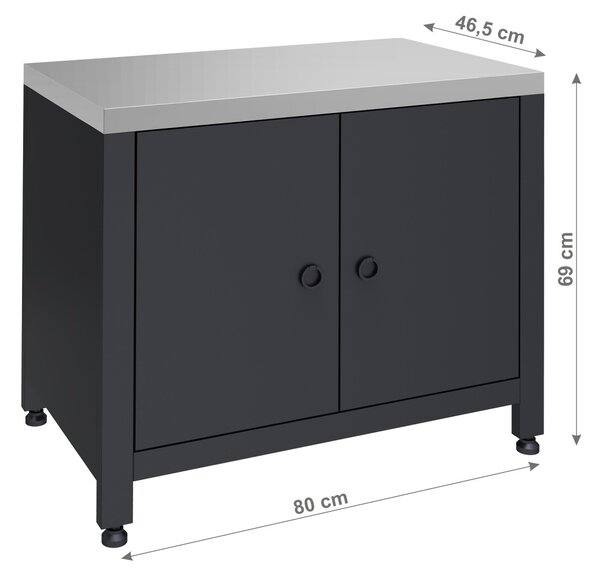 CATTARA Modul – skrinka pod gril TORINO 2 pre vonkajšiu kuchyňu 80 × 47 × 69 cm