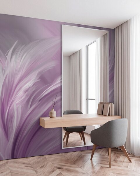 Tapety Elegantné pierka v odtieňoch fialovej, Fototapety abstraktné, w05658v2 : Uwalls.sk