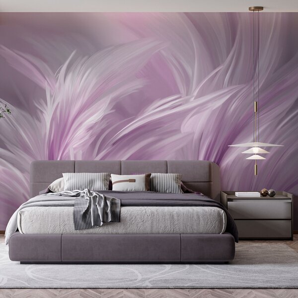 Tapety Elegantné pierka v odtieňoch fialovej, Fototapety abstraktné, w05658v2 : Uwalls.sk