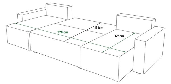 NovýNábytok.sk Rohová sedačka U Cordova U (béžová) (L). Akcia -16%. Vlastná spoľahlivá doprava až k Vám domov. 1153219