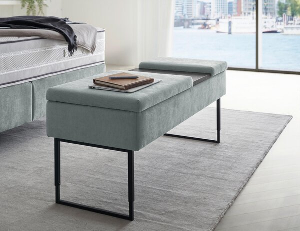 LAVICA K POSTELI, 124/45,5-61,5/49 cm, Dieter Knoll - Postele