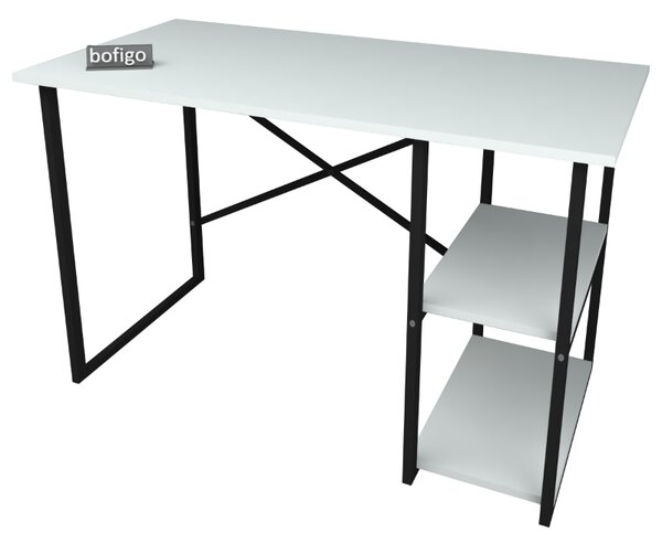 BUSTOS písací stôl s policami 60 x 120, biela