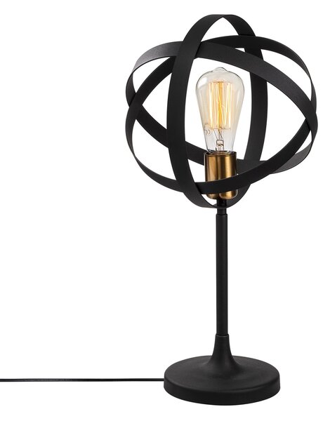 ASIR GEZEGEN stolová lampa zlatá čierna