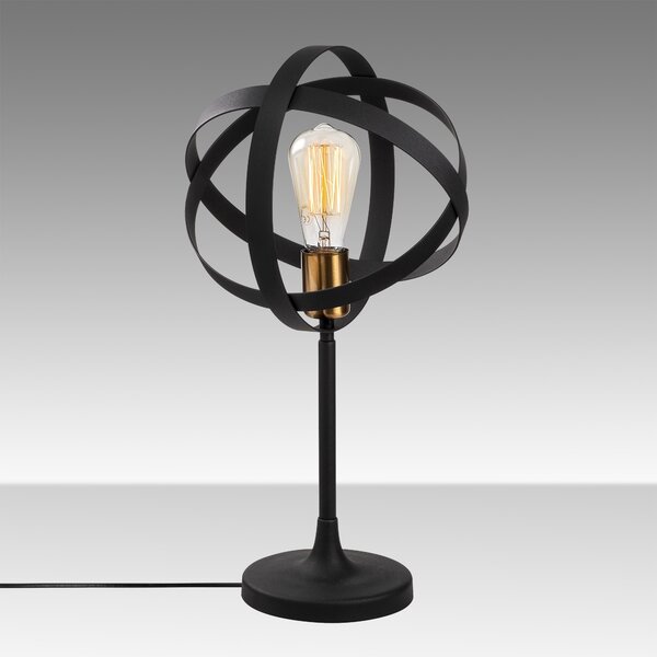 ASIR GEZEGEN stolová lampa zlatá čierna