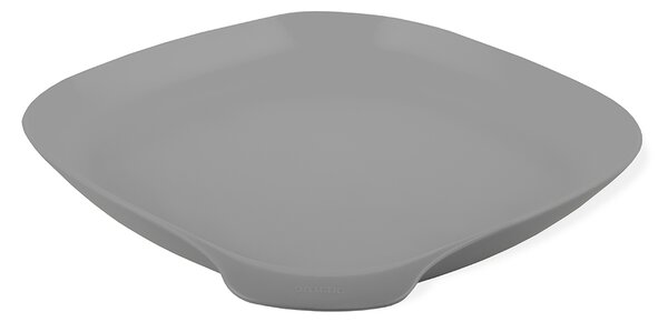 Plastový šedý tanier, 24 cm, Bailango