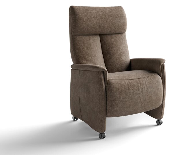 RELAXAČNÉ KRESLO, textil, hnedá Sit & More - Online Only obývacie izby, Online Only