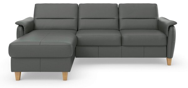 ROHOVÁ SEDAČKA, koža, antracitová Sit & More - Sedačky, Online Only