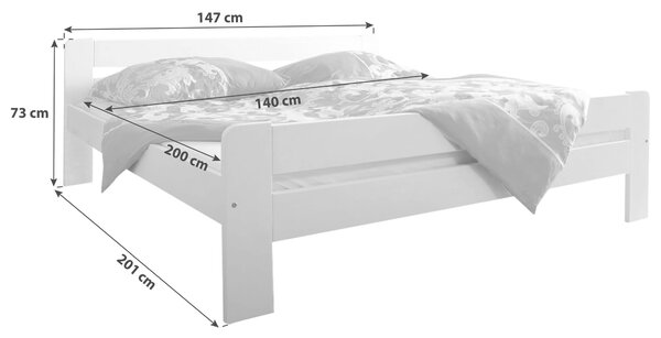 POSTEĽ 140/200 cm, MID.YOU - Detské izby, Online Only