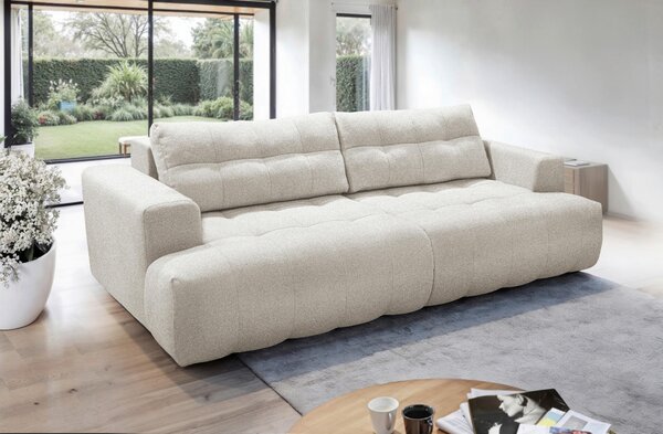 VEĽKÁ POHOVKA, plast, textil, kompozitné drevo, béžová Livetastic - Sedačky, Online Only